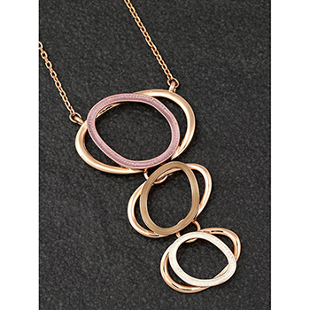 Necklace Earthy Tones Modern Loop